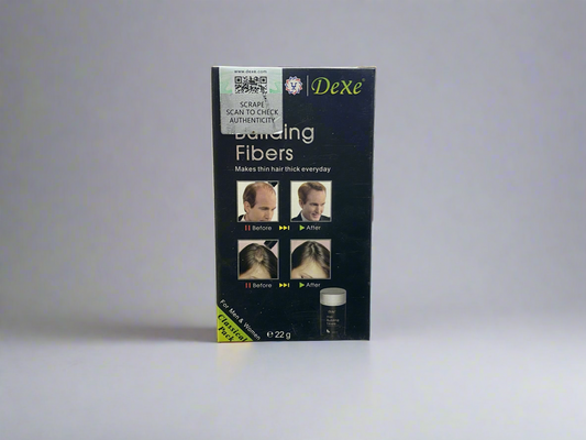 Dexe hair building fiber black and brown